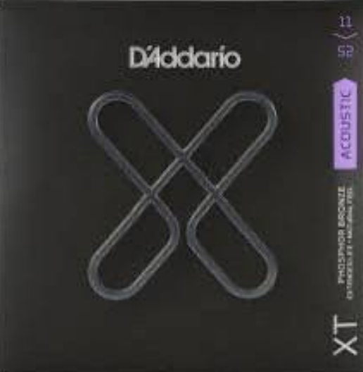 สายกีตาร์โปร่งเคลือบกันสนิม D'Addario XTAPB1152 Phosphor Bronze, Extra Light,11-52